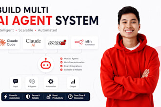 build multi ai agent system with claude code claude ai crewai n8n automation