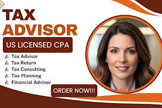 be your CPA lawyer, tax advisor, financial advisor, tax planning and consultant