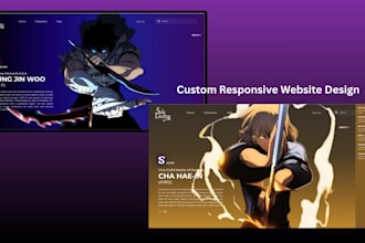 design a a responsive website or landing page