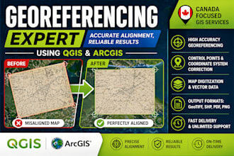 georeference maps and digitize gis data using qgis accurately
