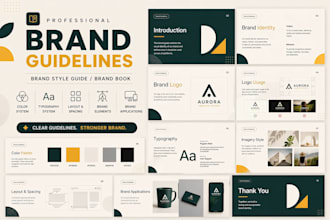 create a premium brand style guide and brand guidelines
