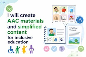 create aac materials for inclusive education