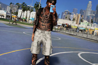 customized fivem peds clothing kuttes chains fivem custom peds