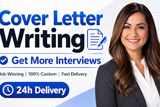 write a professional cover letter tailored to your job application