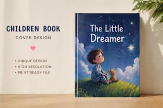 gestalte ein tolles kinderbuch cover, kinderbuch illustration, buchcover design