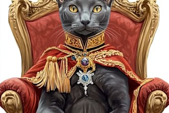 paint portrait illustrations of your pet
