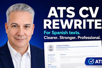 rewrite and optimize your spanish CV or resume for ats