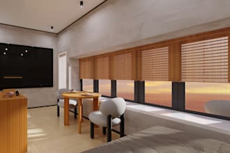 do photorealistic 3d interior rendering for house