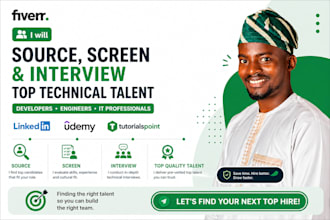 source screen and interview top technical talent