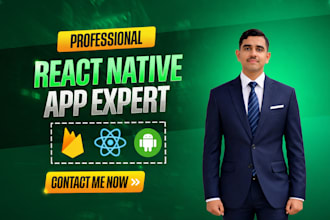 develop react native firebase app for ios android mobile app development