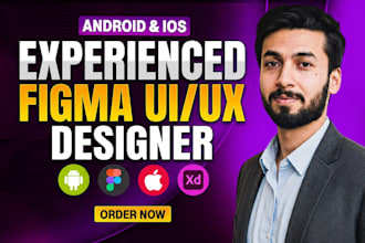 design mobile app UI UX and clickable figma prototype