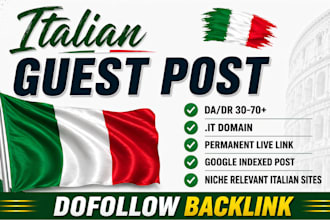 do italian guest post on high da italian sites with dofollow backlinks