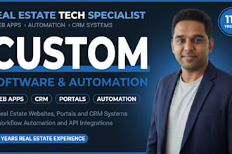 build custom real estate web apps, software and automation for your business