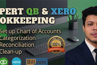 do quickbooks and xero bookkeeping, fr, bank reconciliation