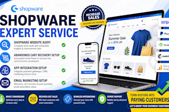 shopware website audit abandoned cart recovery  app integration email setup