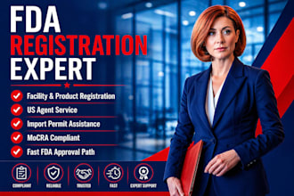 do fda registration, compliance, US agent and import permit for your product