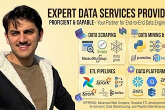 do web scraping, data scraping, PDF extraction, and data automation in python