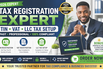 handle professional tax registration tin vat llc tax setup 2026 expert
