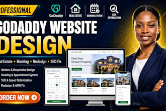 godaddy website design godaddy real estate booking website redesign airo godaddy