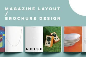 design a professional magazine layout or editorial spread