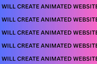 create animated website design