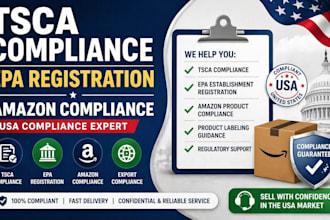 handle tsca compliance epa registration and amazon compliance USA