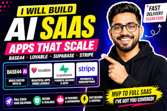 build, fix, refine your saas apps, base 44 app, lovable mvp, stripe integration