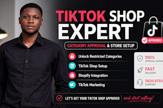 fix tik tok shop category approval, unlock restricted categories,product listing