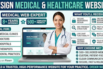 design professional medical and healthcare website