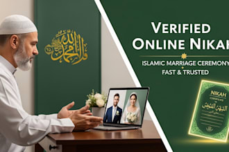perform online nikah islamic with imam witness and nikah certificate worldwide