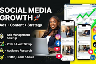 be your social media marketing manager and content creator for growth