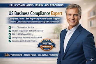 handle your US llc formation, boi reporting, and irs ein compliance