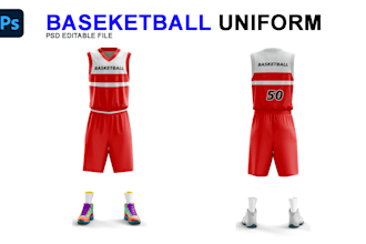 create professional basketball jersey and apparel mockups