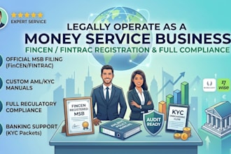 provide professional msb registration and aml compliance setup