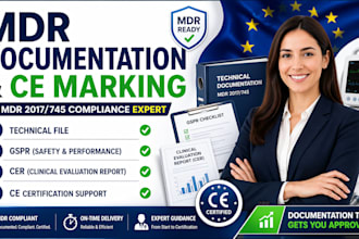 prepare mdr technical documentation and ce marking for your medical device