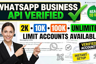 provide verified bm and whatsapp API for your business