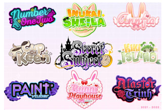 design cute custom logo for vtuber and streamer