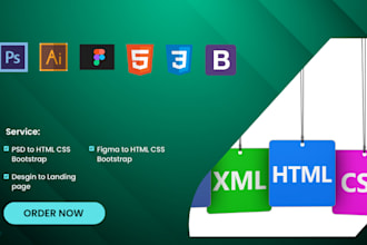 convert figma, xd or PSD to responsive website