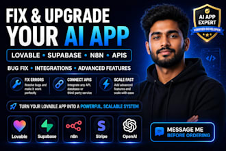 fix, integrate and upgrade your base 44 , replit  lovable ai webapp or saas mv