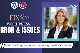 fix wordpress website layout, mobile responsiveness, wordpress website update