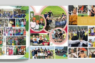 design tribute page year book memory book photo book magazine graduation book