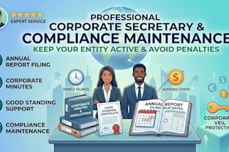 provide annual report filing and corporate compliance maintenance