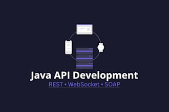 develop a java API for your application