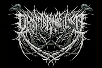 design a metal band logo