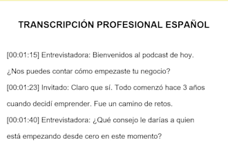 transcribe spanish audio fast native speaker