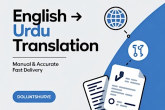 translate websites and blogs from english to urdu manually
