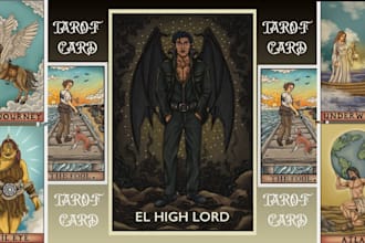 custom tarot cards tarot deck design playing card board game tarot illustration