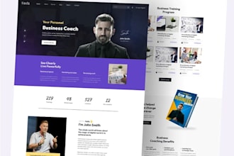create modern business or portfolio website