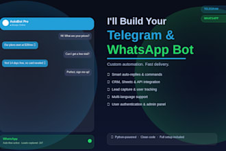 build a custom telegram or whatsapp bot with ai in 24 hours