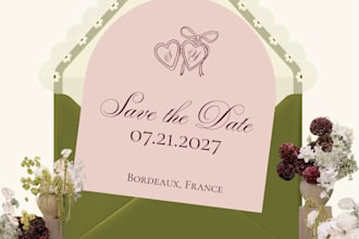 curate your wedding suite with a matching website